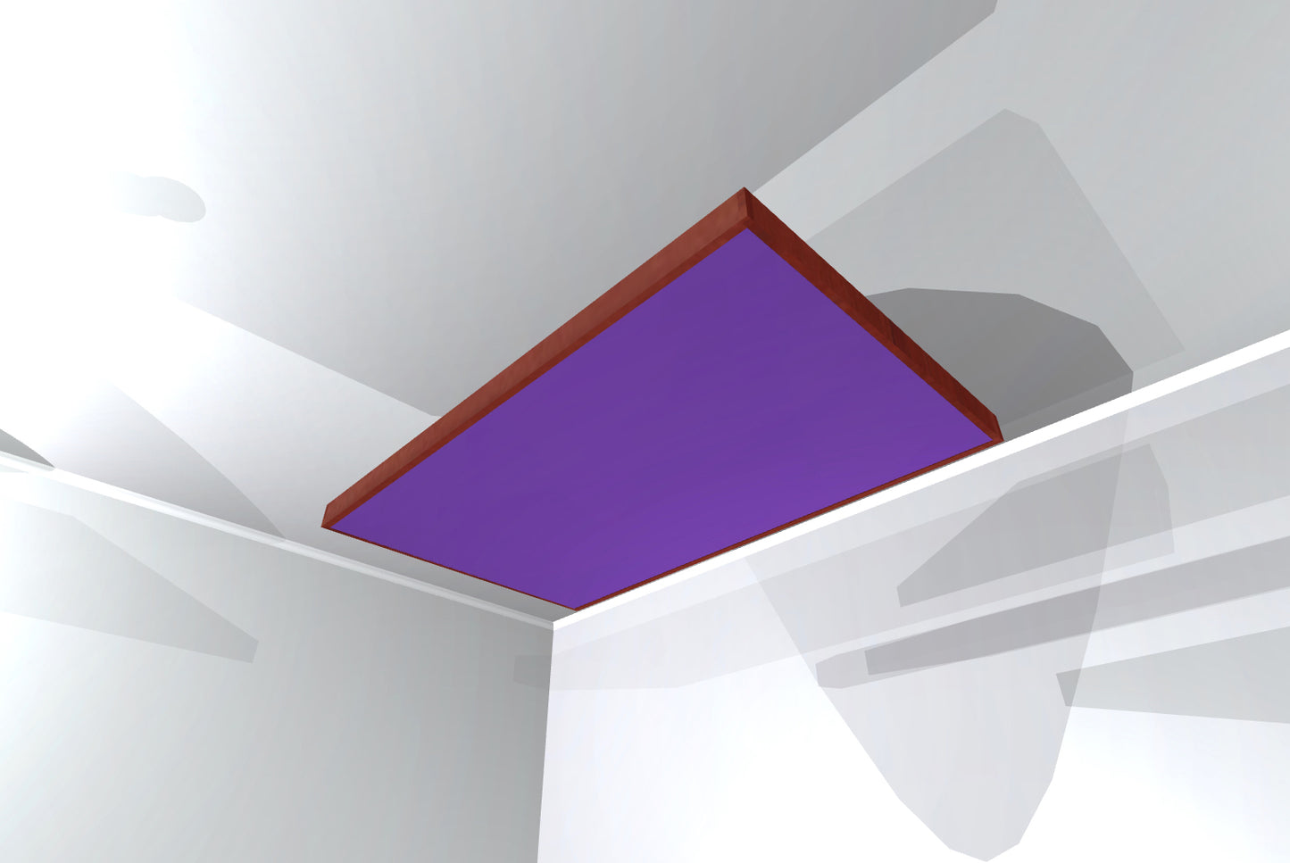 CEILING BAFFLE - Grape & Gunstock