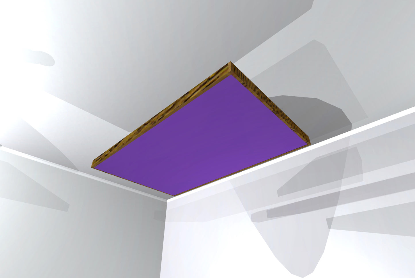CEILING BAFFLE - Grape & Special Walnut