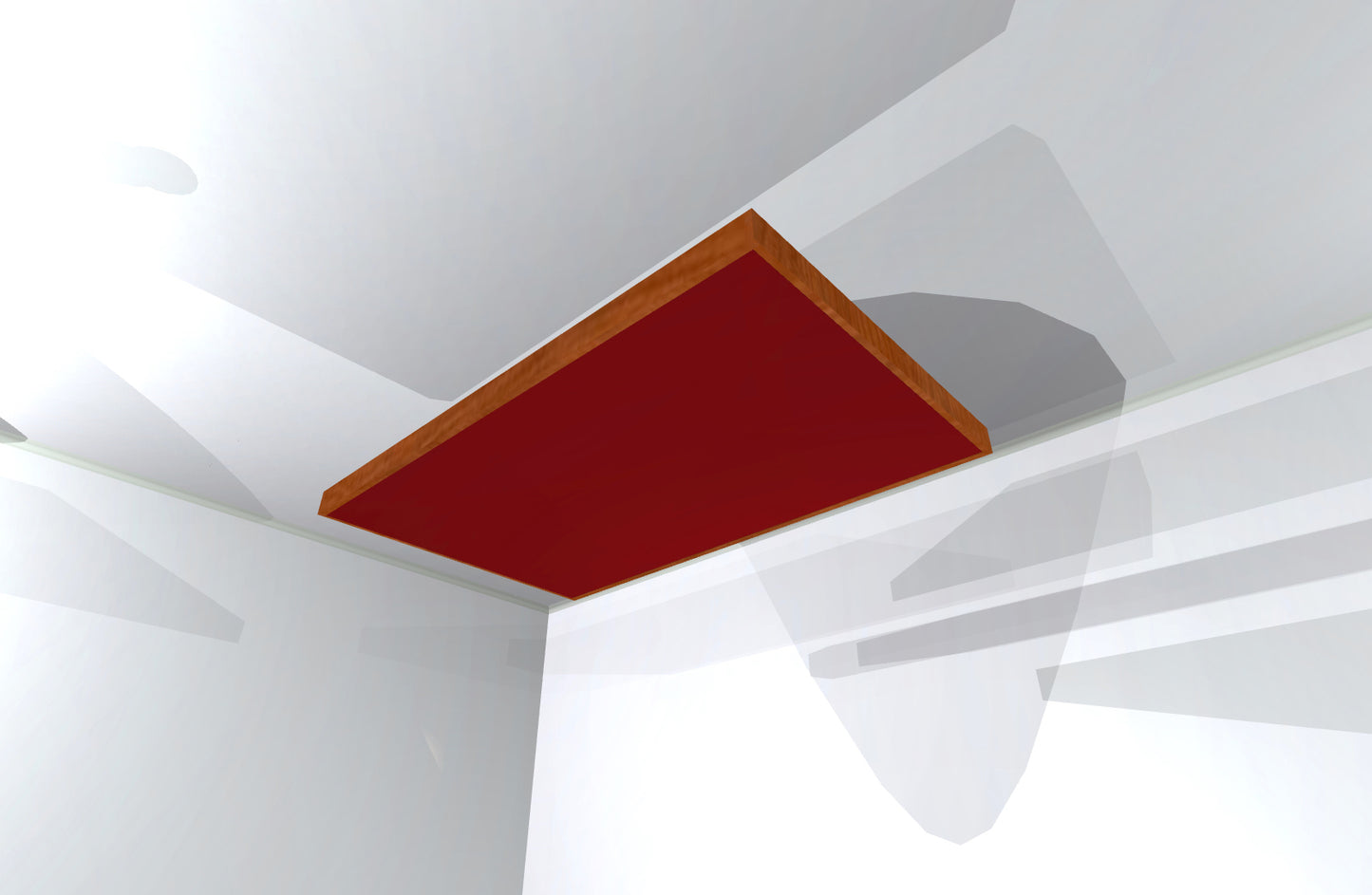 CEILING BAFFLE - Wine & Gunstock