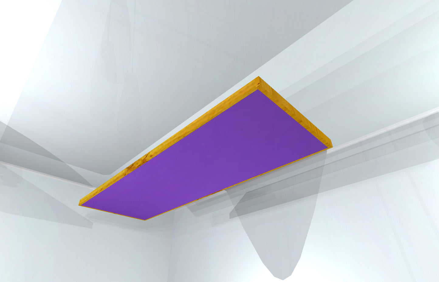 CEILING BAFFLE - Grape & Golden Pecan
