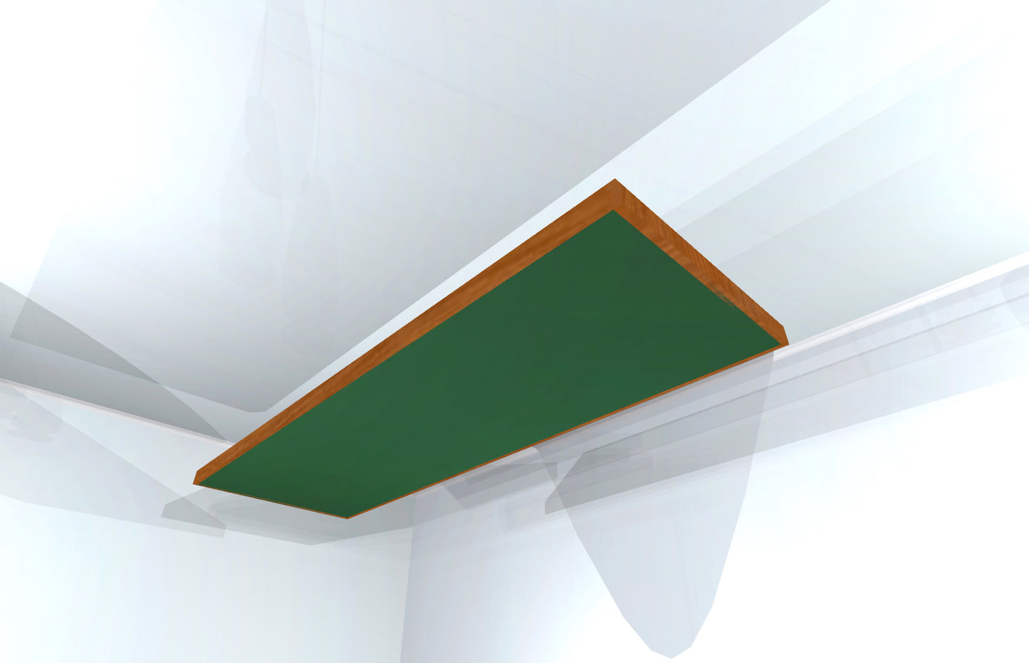 CEILING BAFFLE - Hunter Green & Gunstock