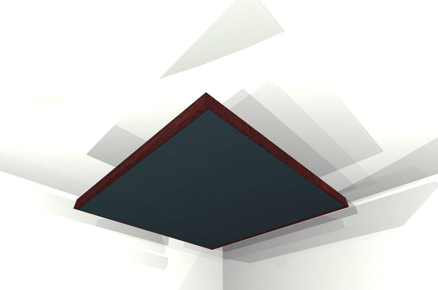 CEILING BAFFLE - Black & Red Mahogany