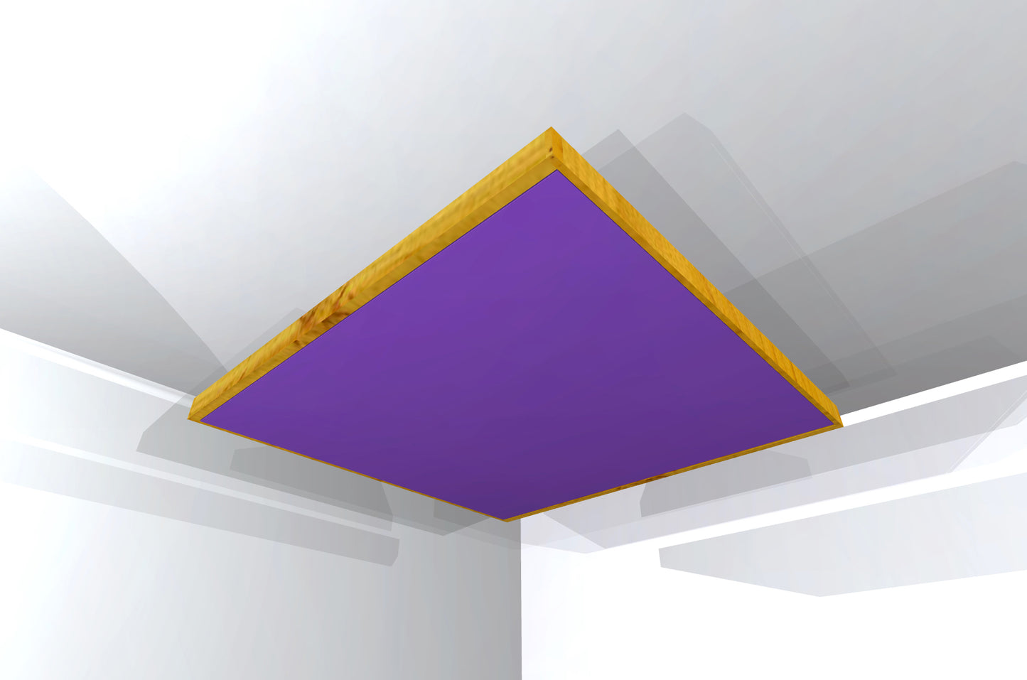 CEILING BAFFLE - Grape & Golden Pecan