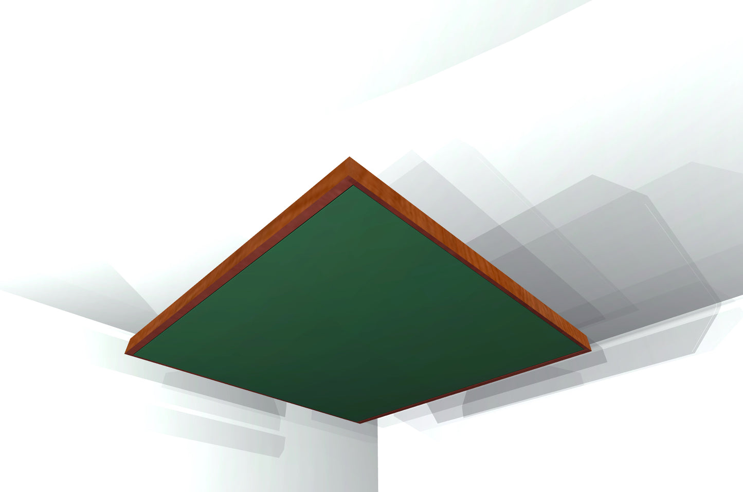 CEILING BAFFLE - Hunter Green & Gunstock