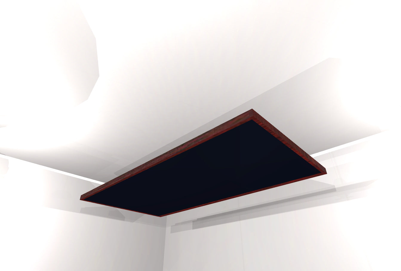 CEILING BAFFLE - Black & Red Mahogany