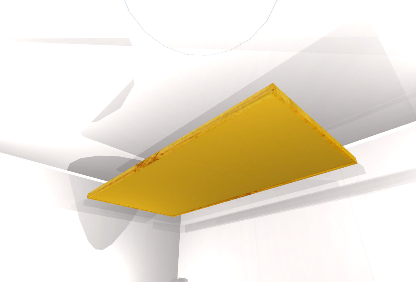 CEILING BAFFLE - Gold & Golden Pecan