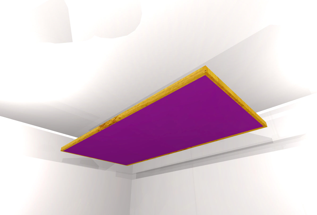 CEILING BAFFLE - Grape & Golden Pecan