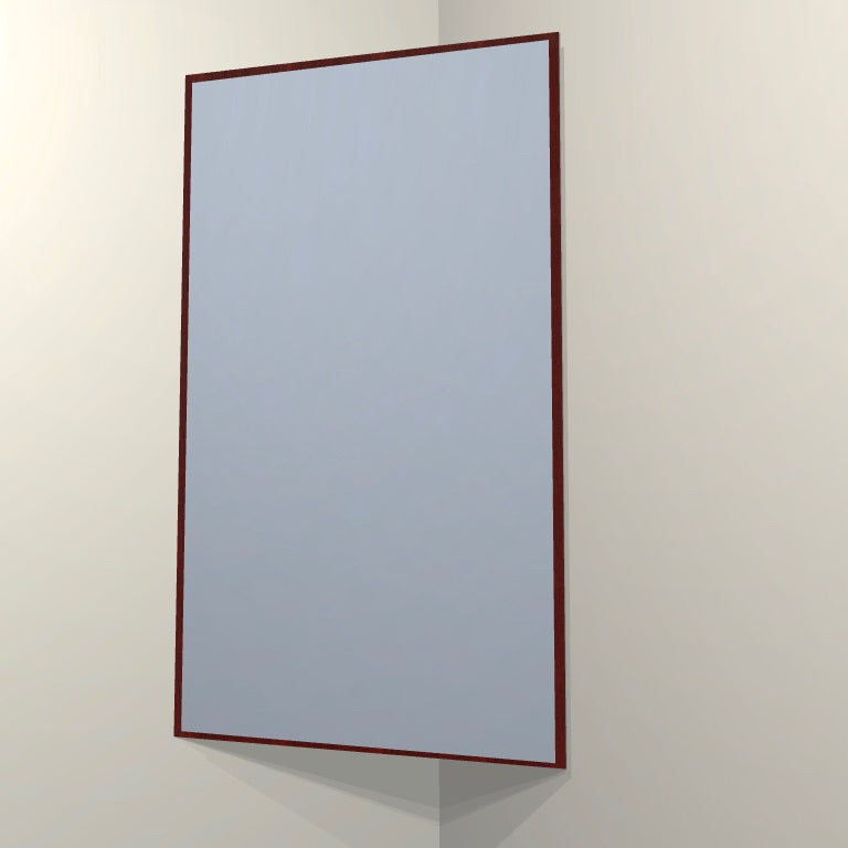 CORNER BASS TRAP - ALUMINUM & RED MAHOGANY FRAMED