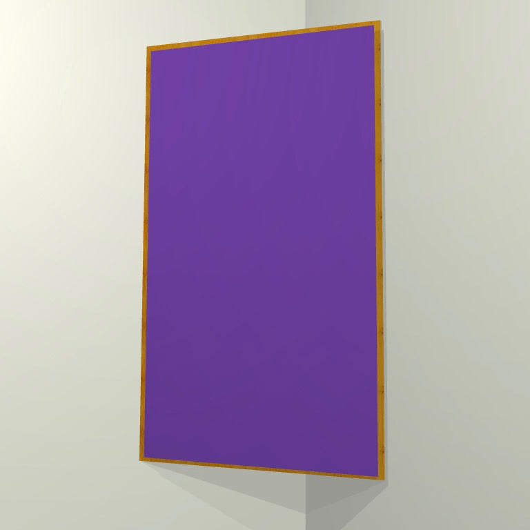 CORNER BASS TRAP - GRAPE & GOLDEN PECAN FRAMED