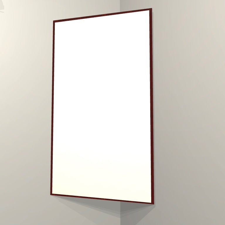 CORNER BASS TRAP - WHITE & RED MAHOGANY FRAMED