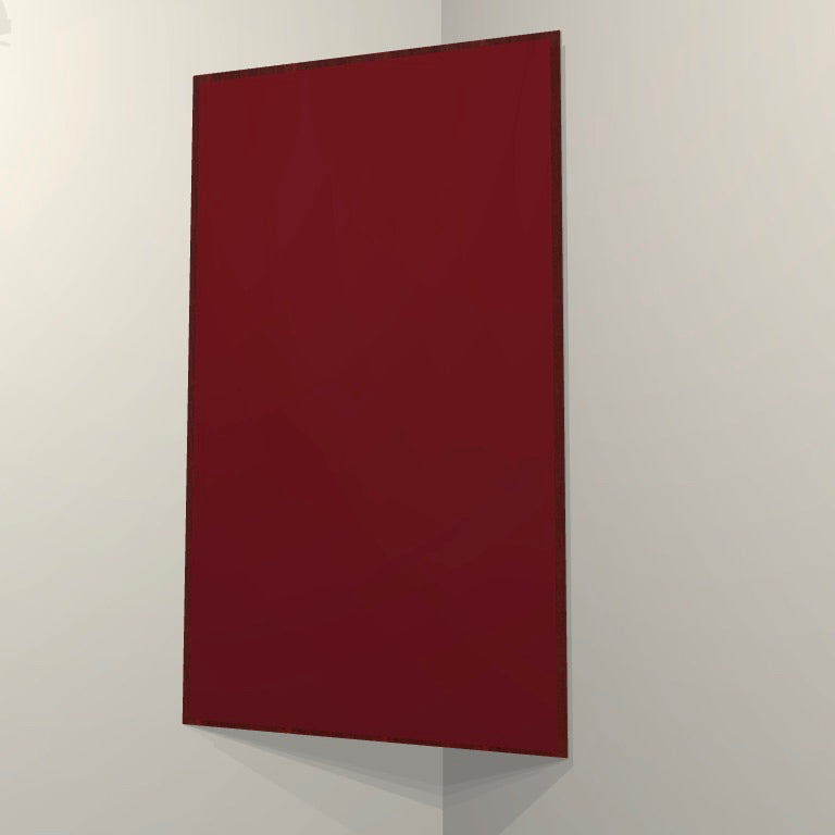 CORNER BASS TRAP - WINE & RED MAHOGANY FRAMED