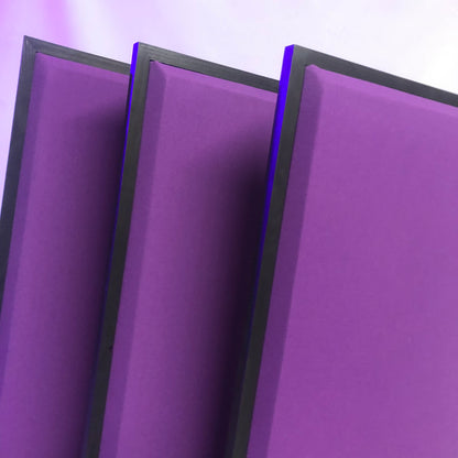 Acoustic Panel - Grape with Black Wood Frame