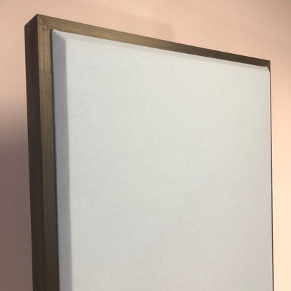 Acoustic Panel - Sky Blue with Walnut Wood Frame