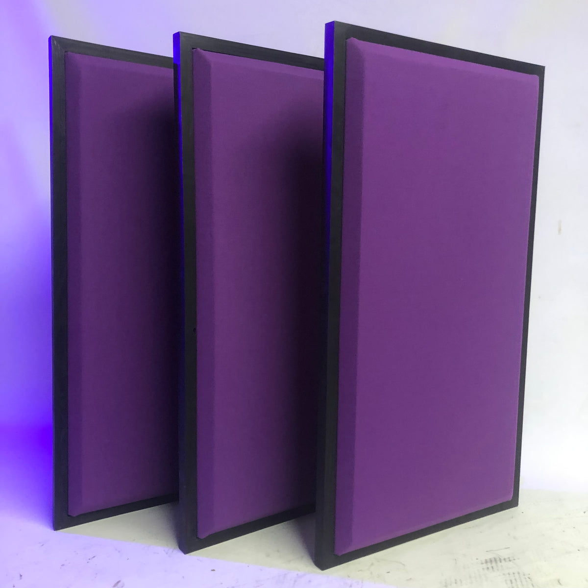 Acoustic Panel - Grape with Black Wood Frame