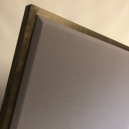 Acoustic Panel - Steel Grey with Walnut Wood Frame