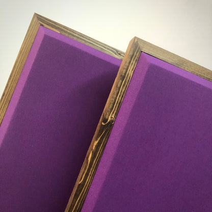 Acoustic Panel - Grape with Walnut Wood Frame