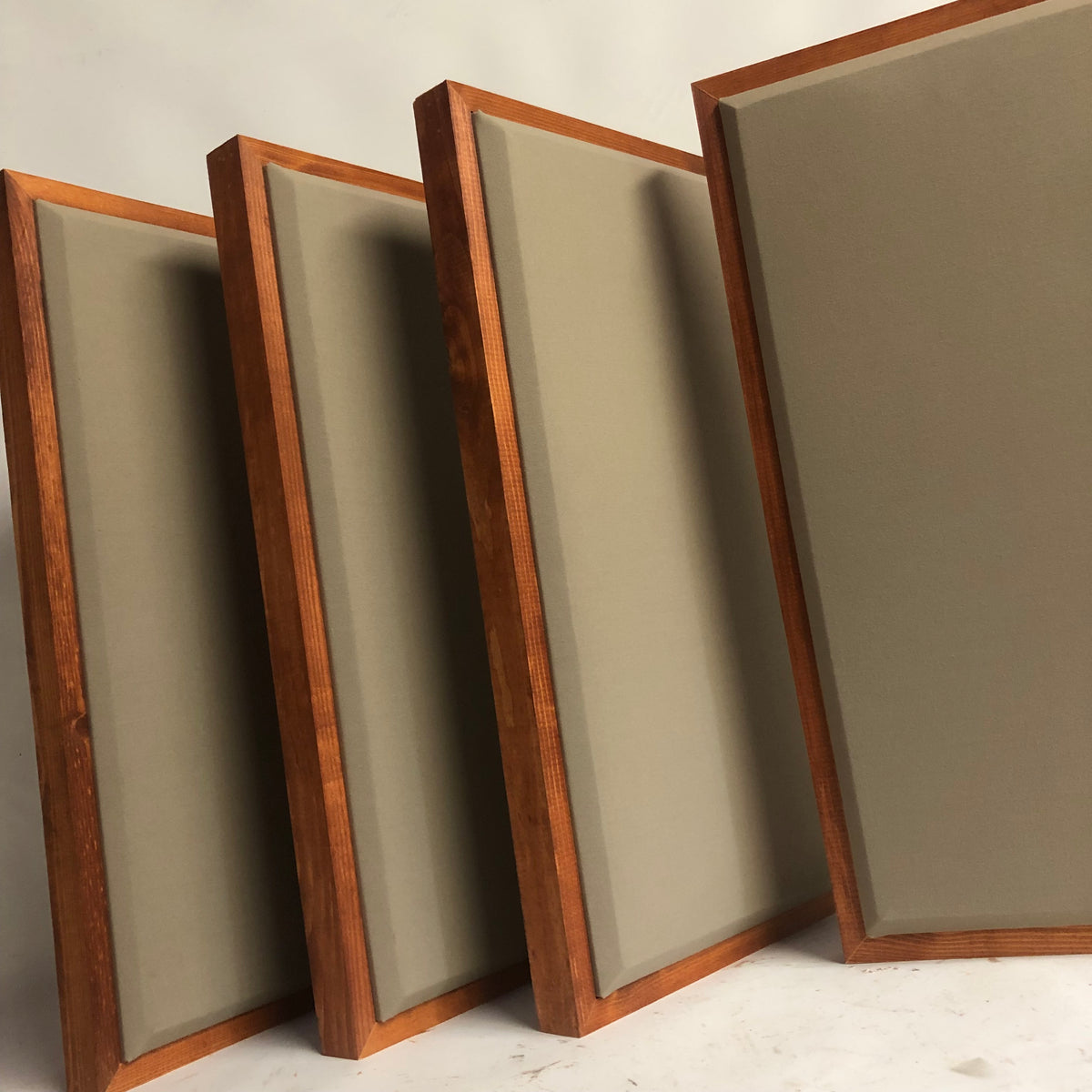 Acoustic Panel - Khaki with Gunstock Wood Frame