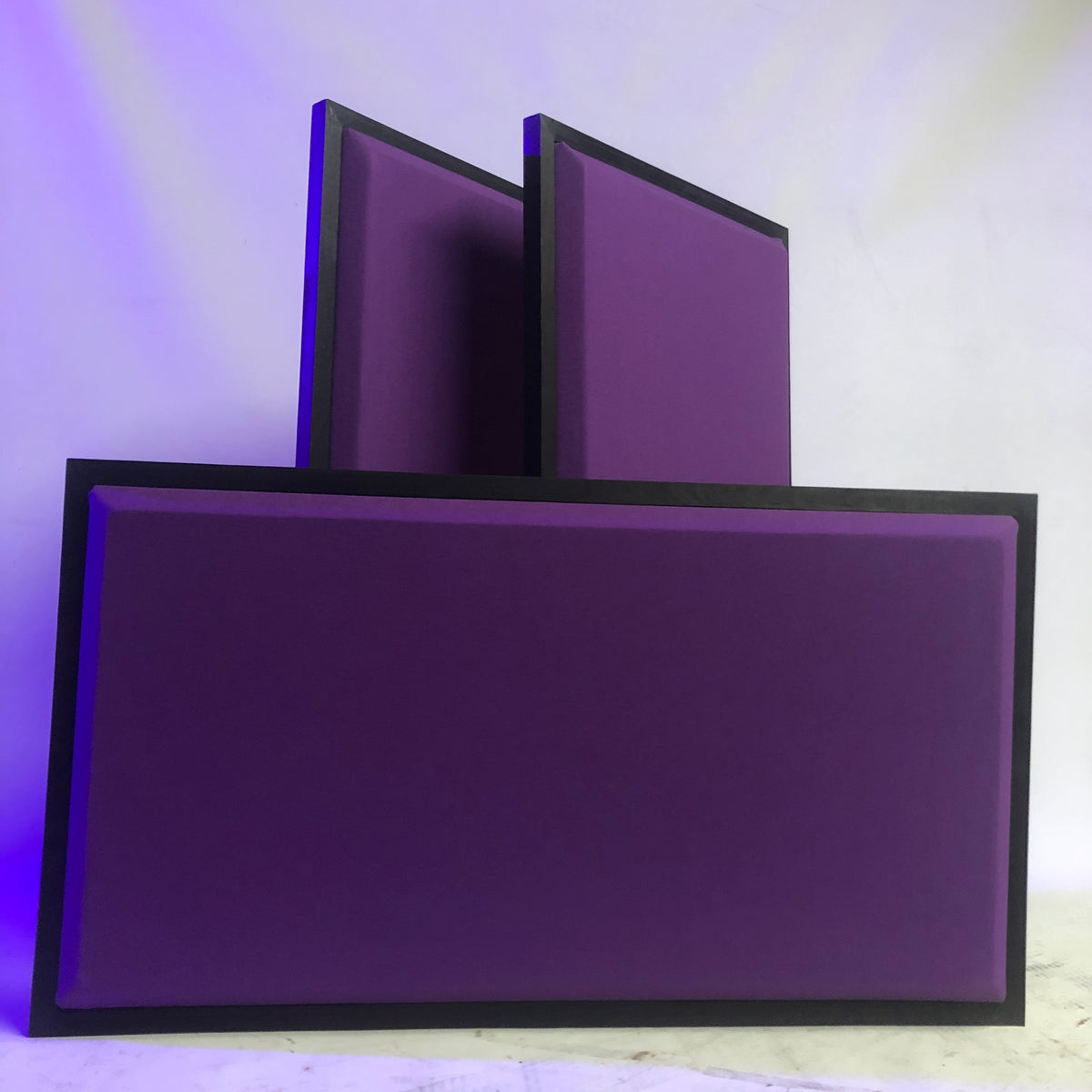 Acoustic Panel - Grape with Black Wood Frame