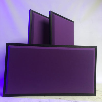 Acoustic Panel - Grape with Black Wood Frame
