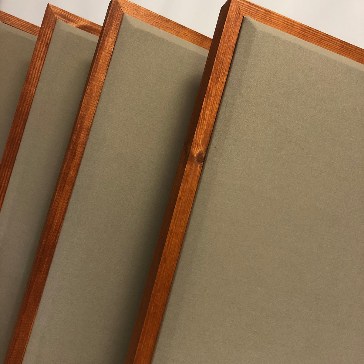 Acoustic Panel - Khaki with Gunstock Wood Frame