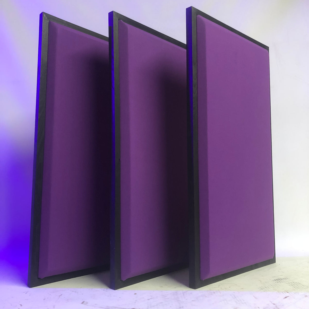 Acoustic Panel - Grape with Black Wood Frame