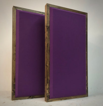 Acoustic Panel - Grape with Walnut Wood Frame