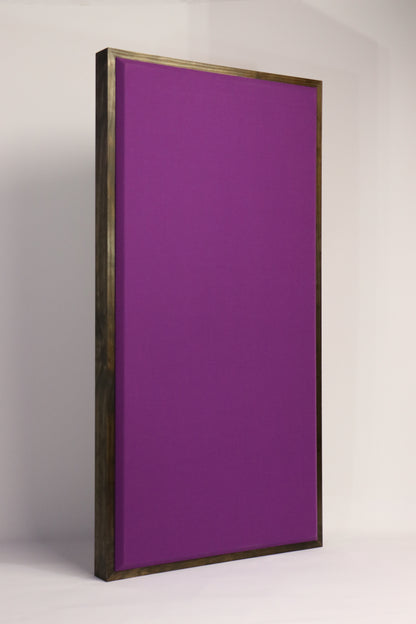 Acoustic Panel - Grape with Walnut Wood Frame