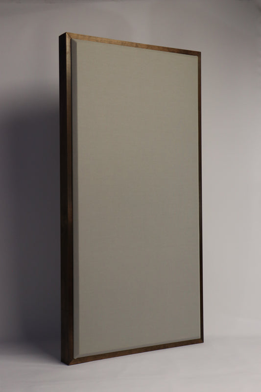 ACOUSTIC PANEL - ALUMINUM & RED MAHOGANY FRAMED