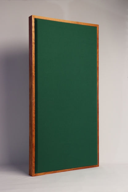 Acoustic Panel - Hunter Green with Gunstock Wood Frame