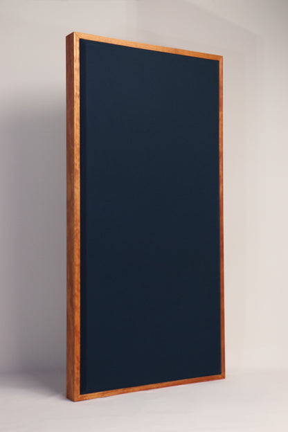 Acoustic Panel - Navy Blue with Gunstock Wood Frame