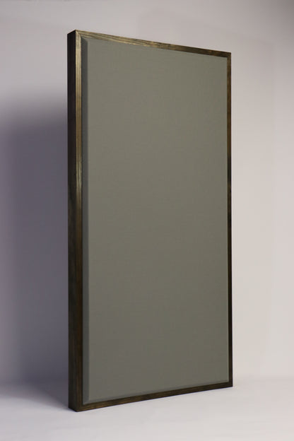 Acoustic Panel - Steel Grey with Walnut Wood Frame