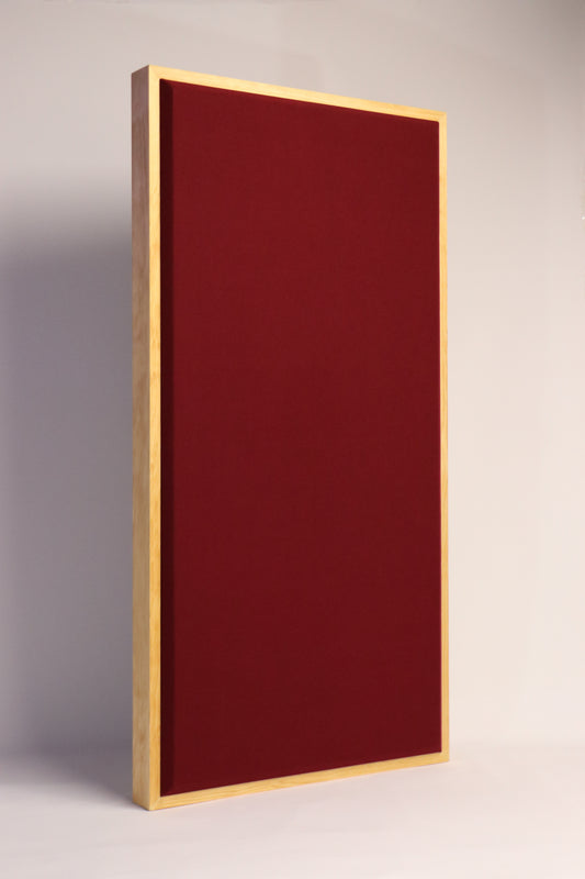 ACOUSTIC PANEL - WINE & GOLDEN PECAN FRAMED
