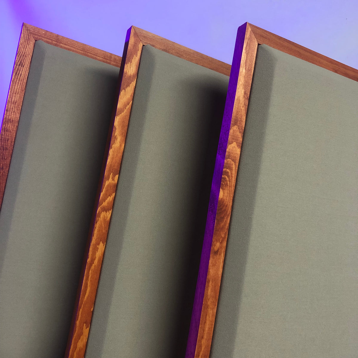 Acoustic Panel - Khaki with Gunstock Wood Frame