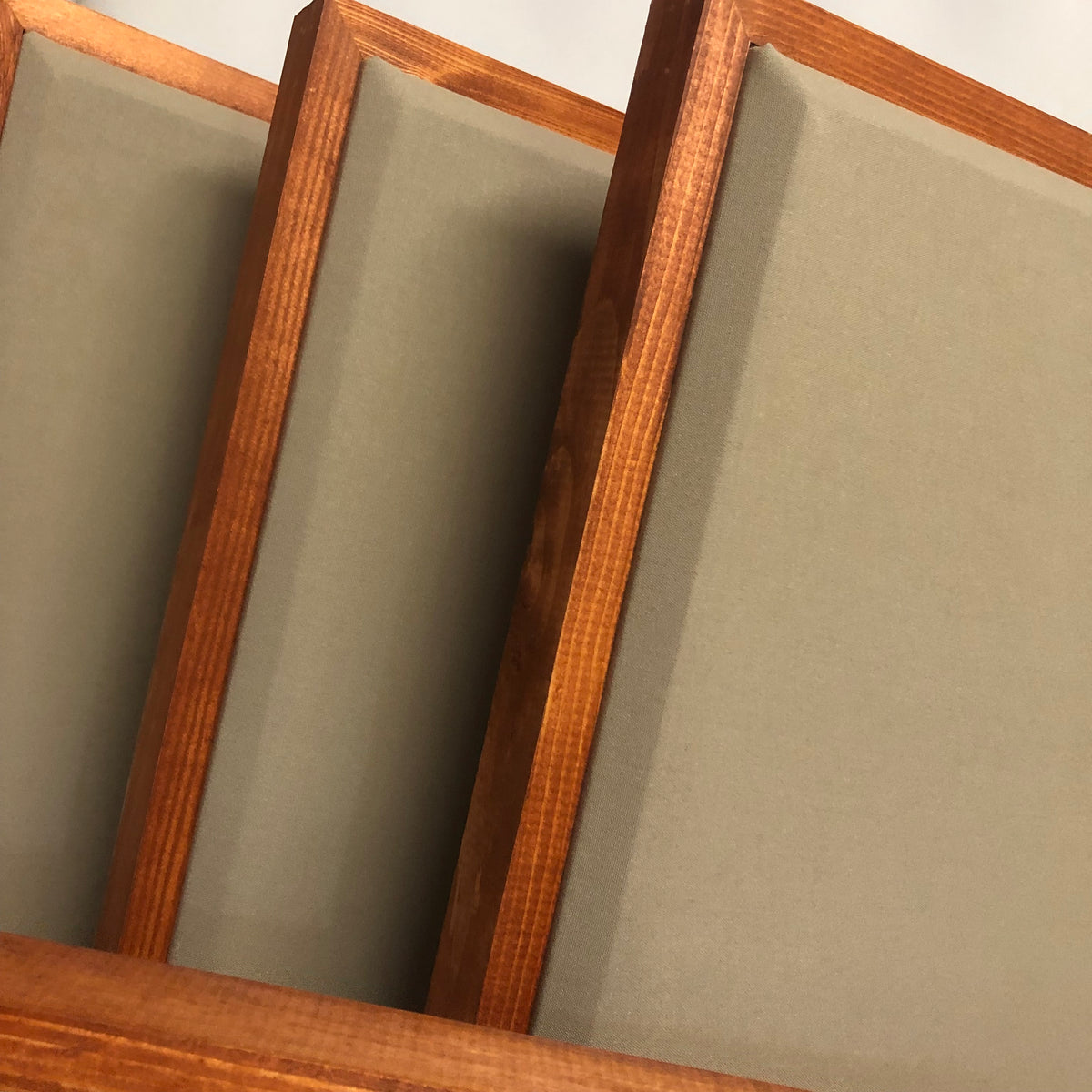 Acoustic Panel - Khaki with Gunstock Wood Frame