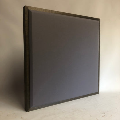 Acoustic Panel - Steel Grey with Walnut Wood Frame