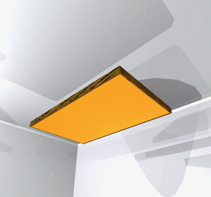 CEILING BAFFLE -  Gold & Special Walnut