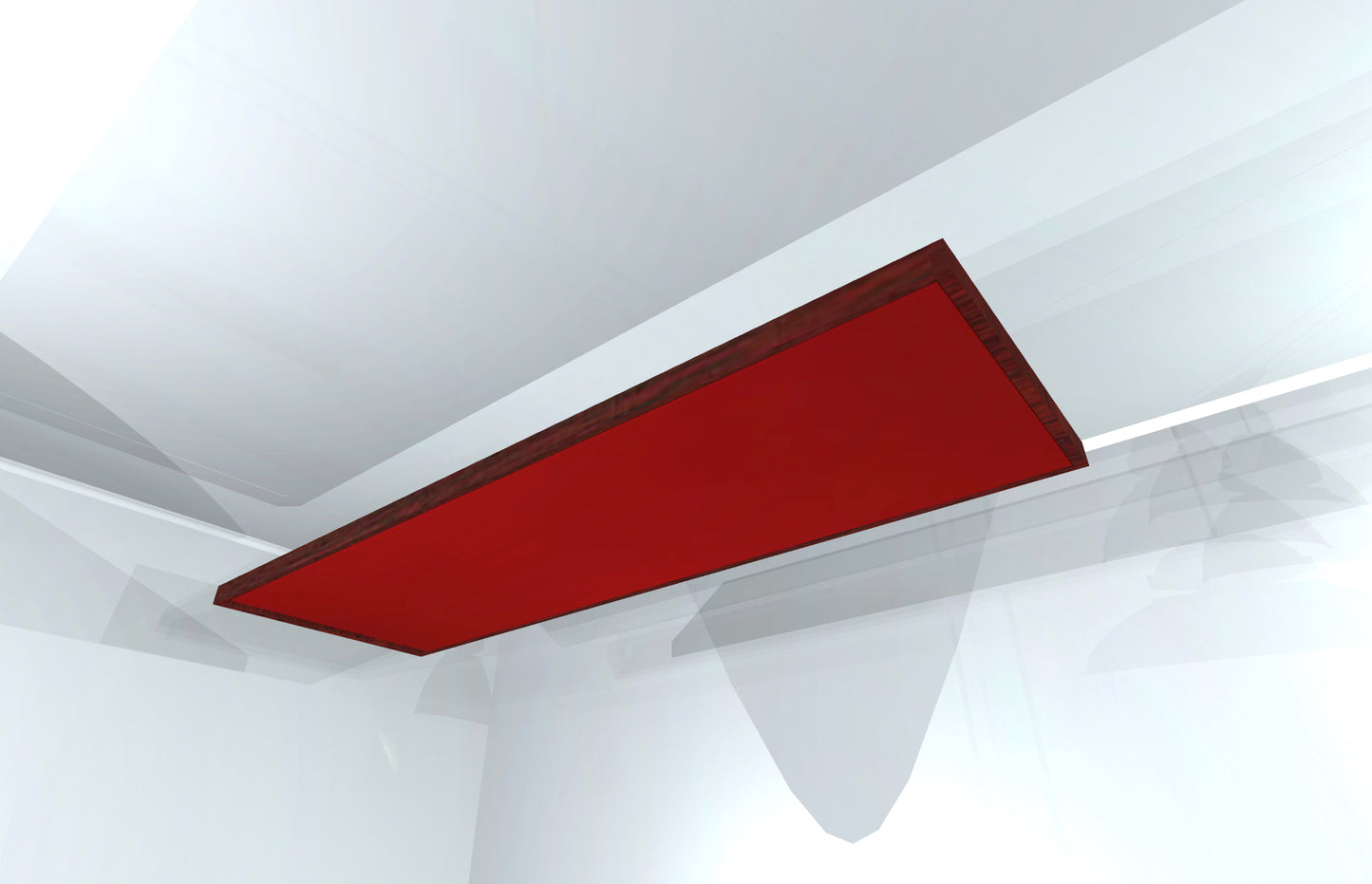 CEILING BAFFLE -  Cool Red & Red Mahogany