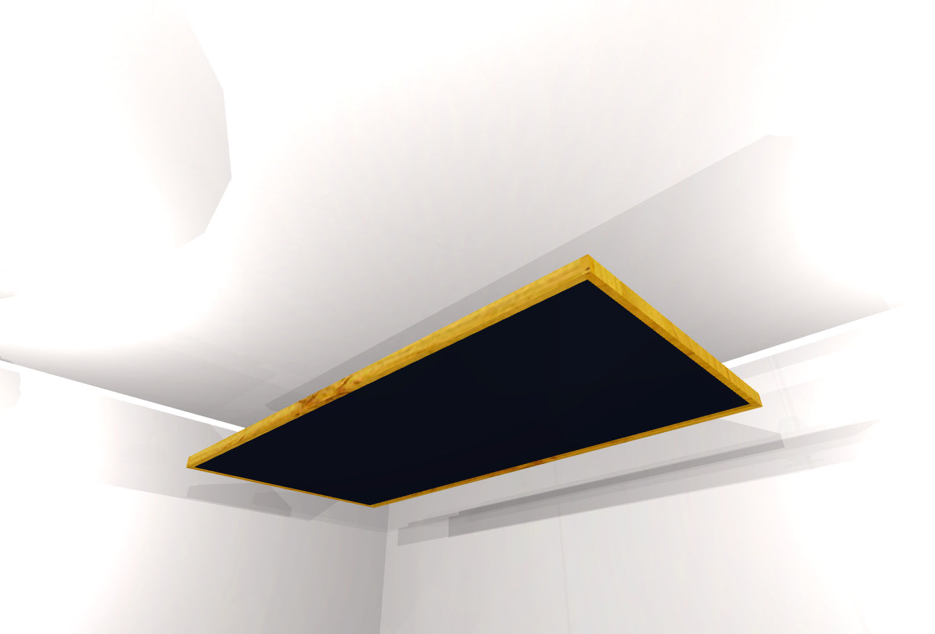 CEILING BAFFLE -  Black & Golden Pecan