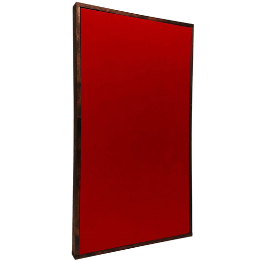 ACOUSTIC PANEL - COOL RED & RED MAHOGANY FRAMED