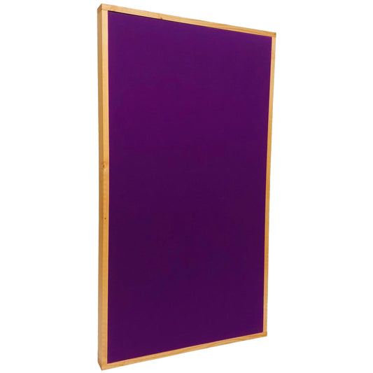 ACOUSTIC PANEL - GRAPE & GOLDEN PECAN FRAMED