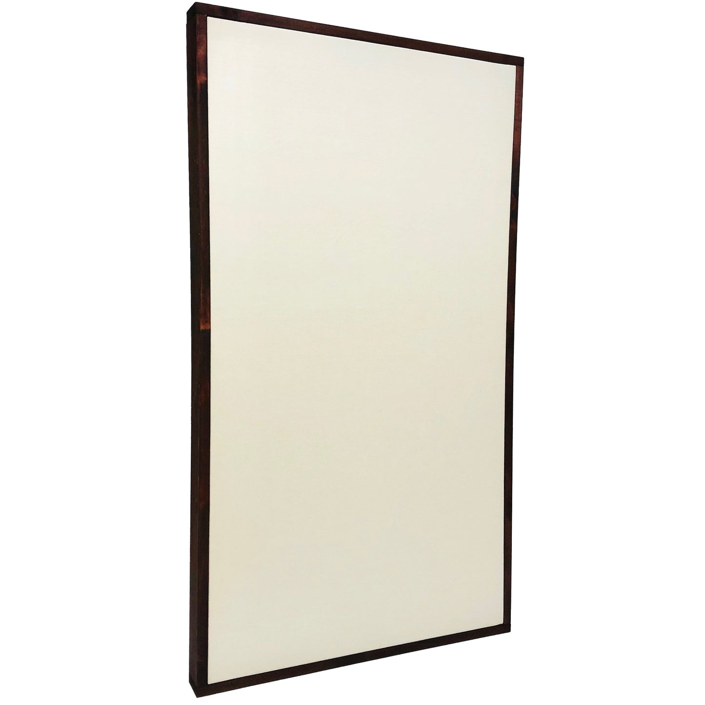 ACOUSTIC PANEL - WHITE & RED MAHOGANY FRAMED